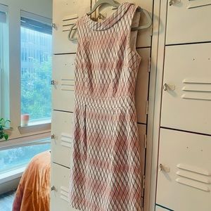 Boden Pink and Cream Dress | Size US 4P | Never Worn